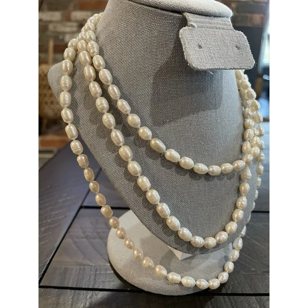 Cultured Freshwater Pearl 30" Continuous Strand Necklace